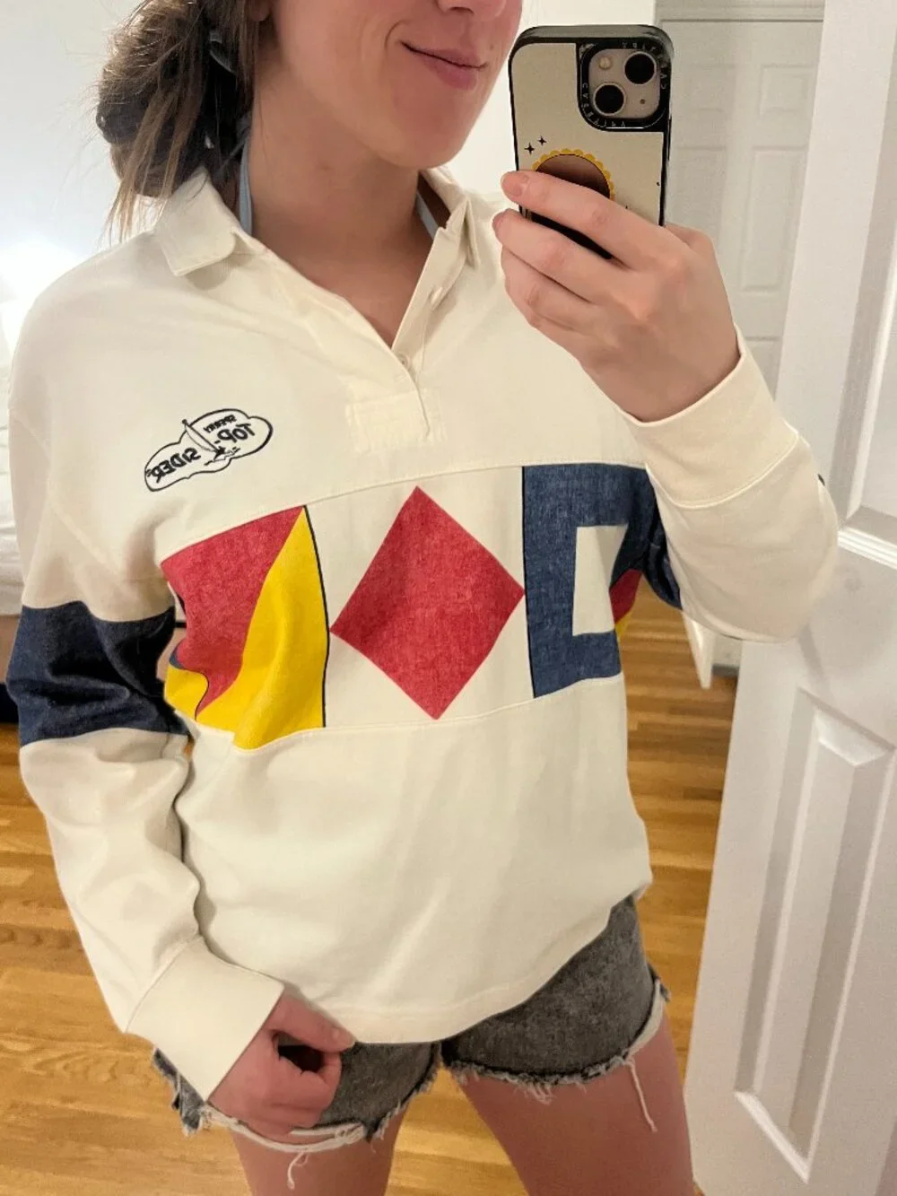XS Coastal Summer Abercrombie & Fitch x Sperry Sweater NWT - Picture 2 of 3